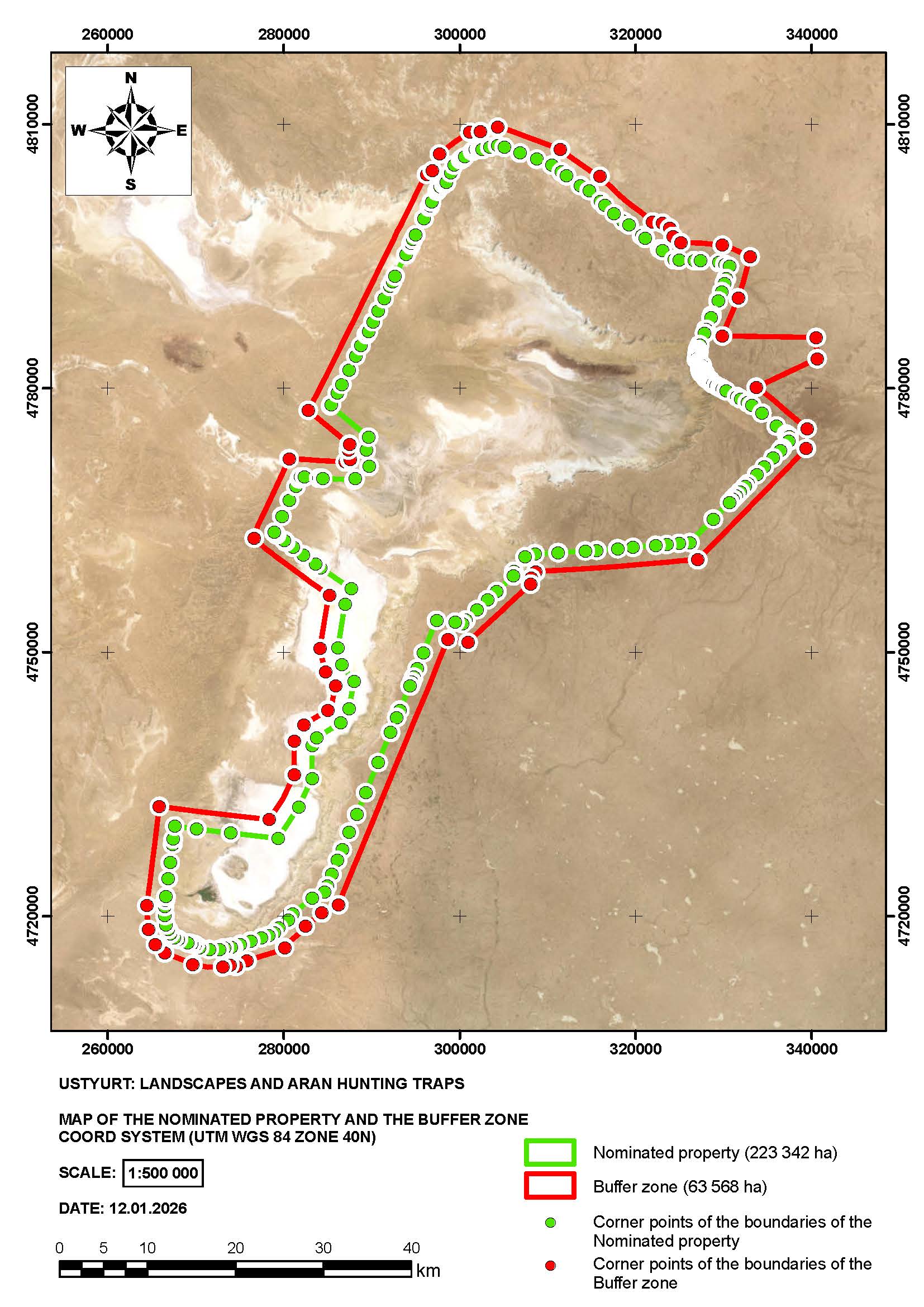 Map of the Nominated Property and the Buffer Zone #1