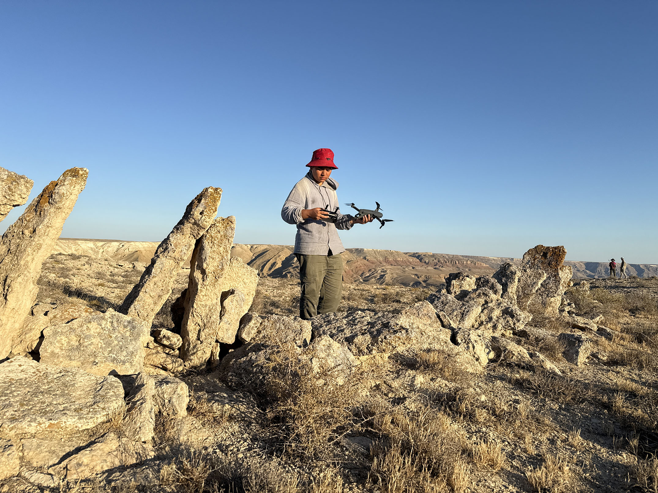 Documentation of aran hunting traps with the use of a UAV